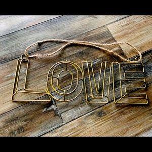 Black Friday sale $6| Love Gold boho wall art